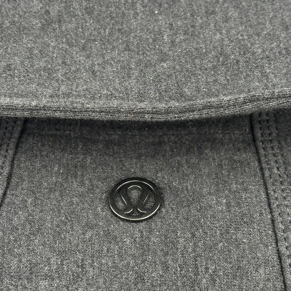 Lululemon Virasana Blanket Wrap Jacket Size 10 Heathered Charcoal Oversized Boxy - Picture 12 of 14
